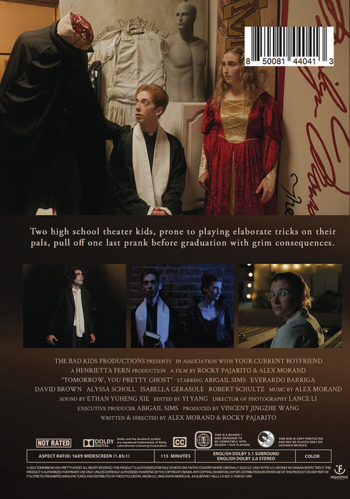 Tomorrow, You Pretty Ghost (MOD) (DVD Movie) - back cover art
