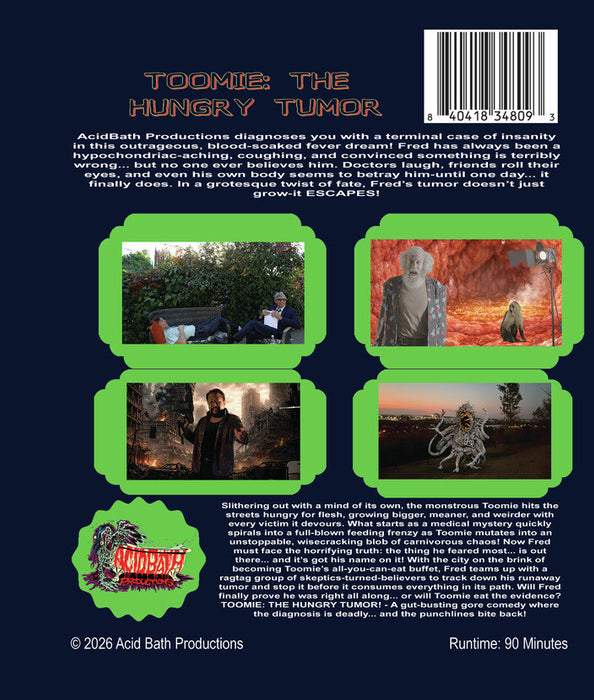 Toomie: The Hungry Tumor (MOD) (BluRay Movie) - back cover art
