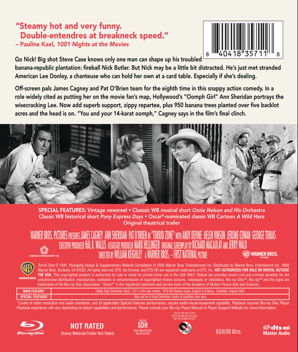 Torrid Zone (MOD) (BluRay Movie) - back cover art