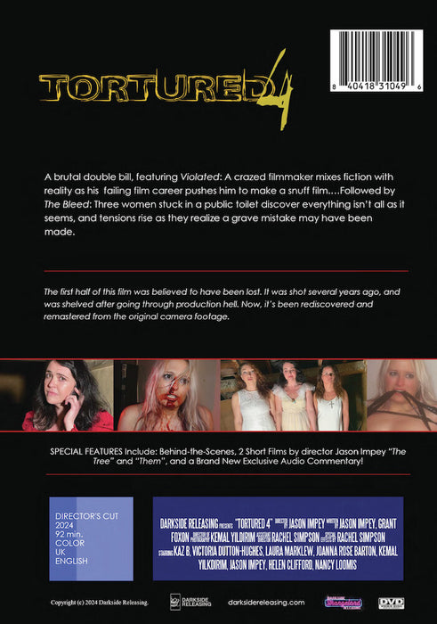 Tortured 4 (MOD) (DVD Movie) - back cover art