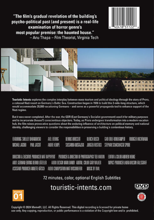 Touristic Intents (MOD) (DVD Movie) - back cover art