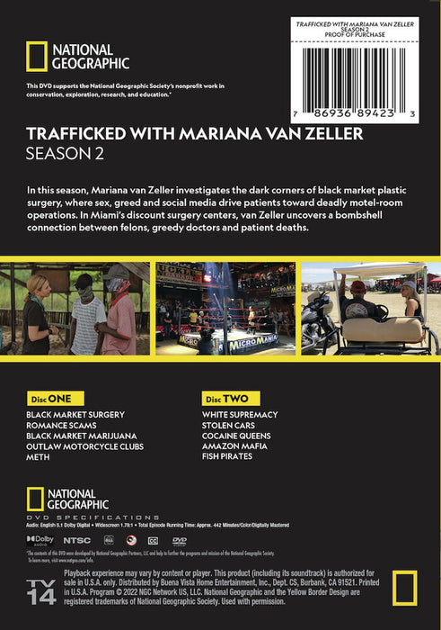 Trafficked with Mariana Van Zeller Season 2 (MOD) (DVD Movie) - back cover art