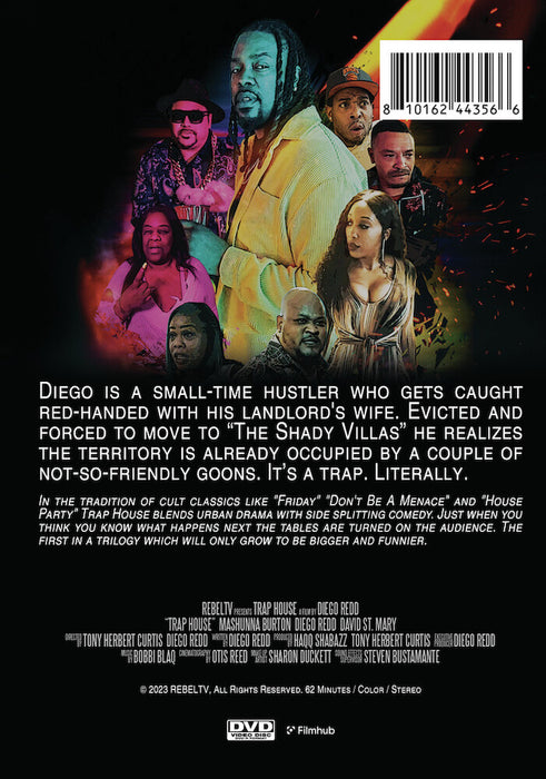 Trap House (MOD) (DVD Movie) - back cover art