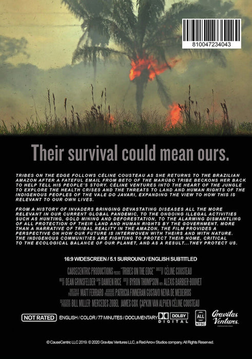 Tribes on the Edge (MOD) (DVD Movie) - back cover art