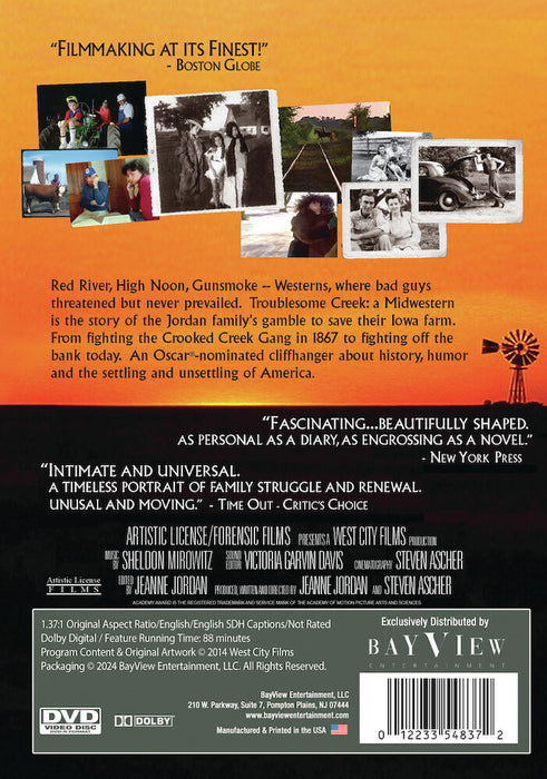 Troublesome Creek: A Midwestern (MOD) (DVD Movie) - back cover art