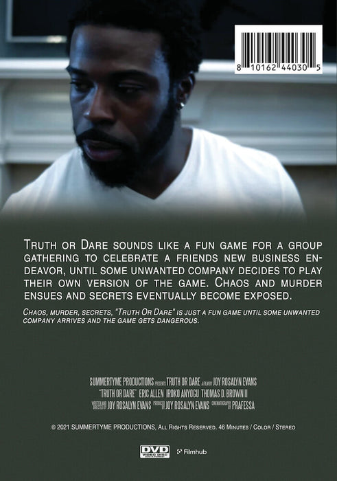 Truth or Dare (MOD) (DVD Movie) - back cover art