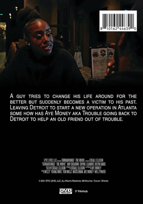 Turnaroundz Da Movie (MOD) (DVD Movie) - back cover art