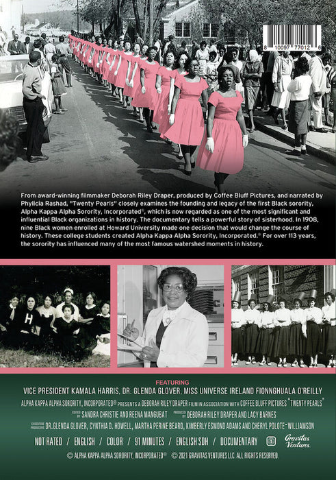 Twenty Pearls: The Story of Alpha Kappa Alpha Sorority (MOD) (DVD Movie) - back cover art