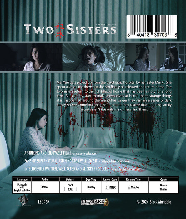 Two Sisters (MOD) (BluRay Movie) - back cover art