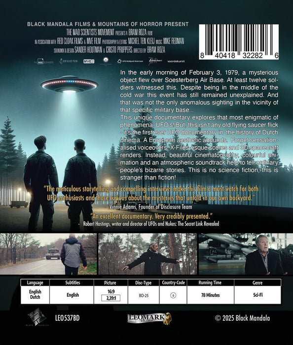 UFOs of Soesterberg (MOD) (BluRay Movie) - back cover art