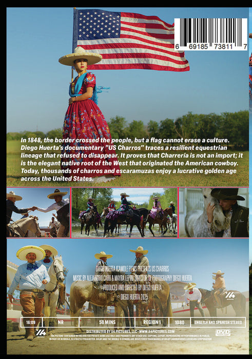 US Charros (MOD) (DVD Movie) - back cover art
