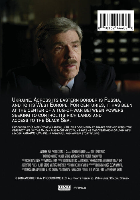 Ukraine On Fire (MOD) (DVD Movie) - back cover art