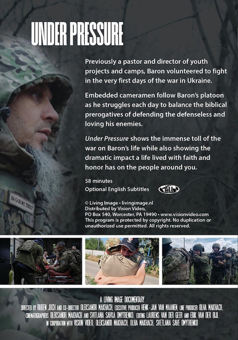 Under Pressure (MOD) (DVD Movie) - back cover art