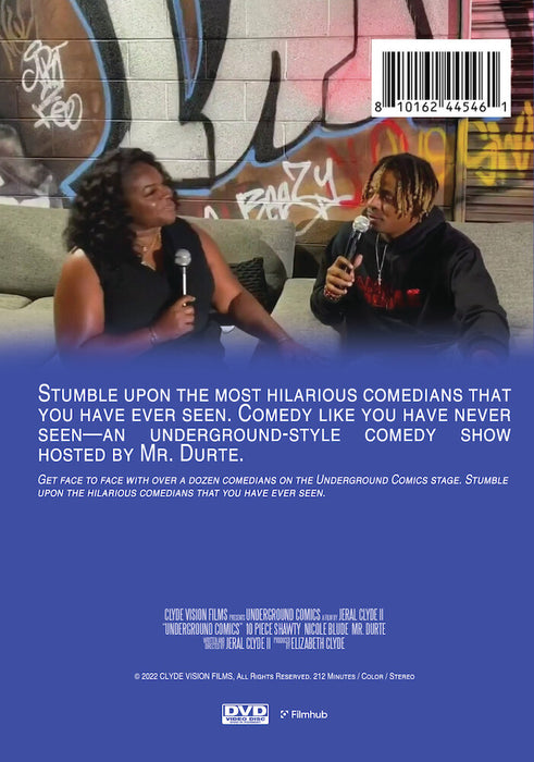 Underground Comics (MOD) (DVD Movie) - back cover art