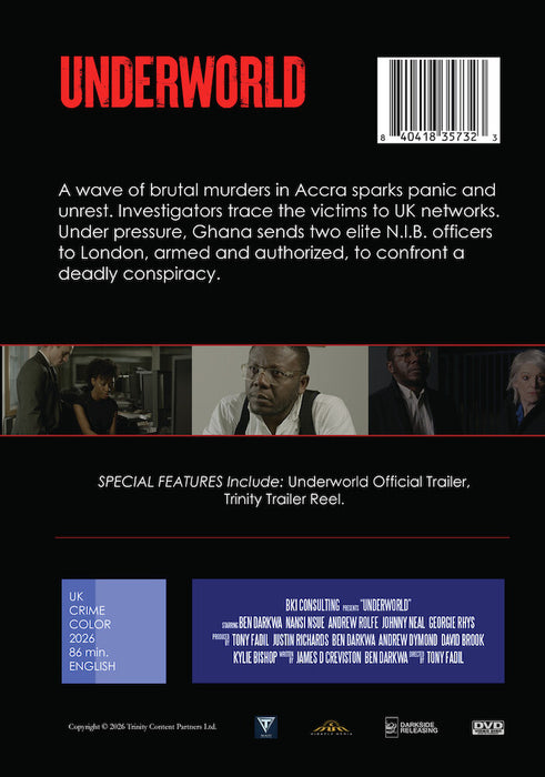 Underworld (MOD) (DVD Movie) - back cover art