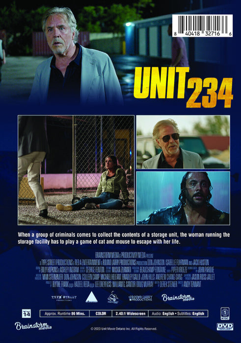 Unit 234 (MOD) (DVD Movie) - back cover art