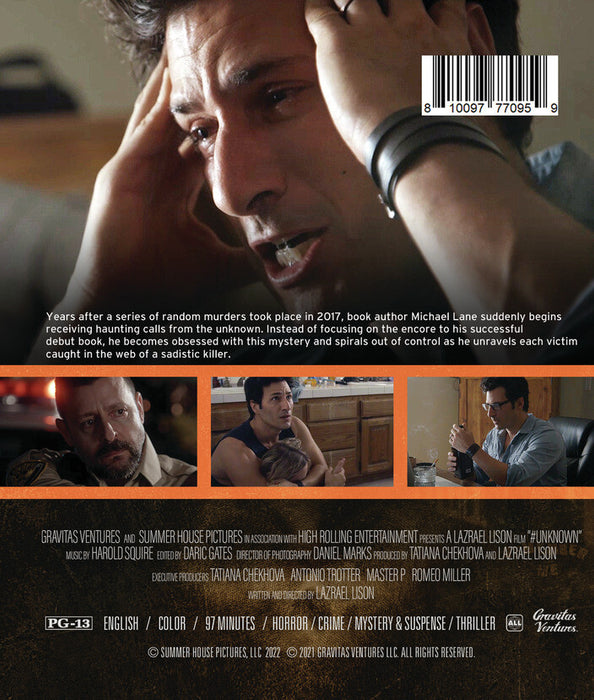 #Unknown (MOD) (BluRay Movie) - back cover art