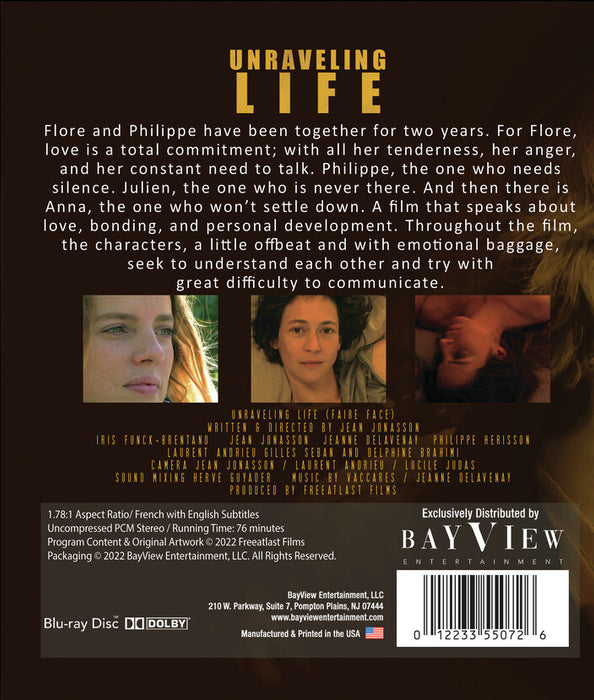 Unraveling Life (MOD) (BluRay Movie) - back cover art