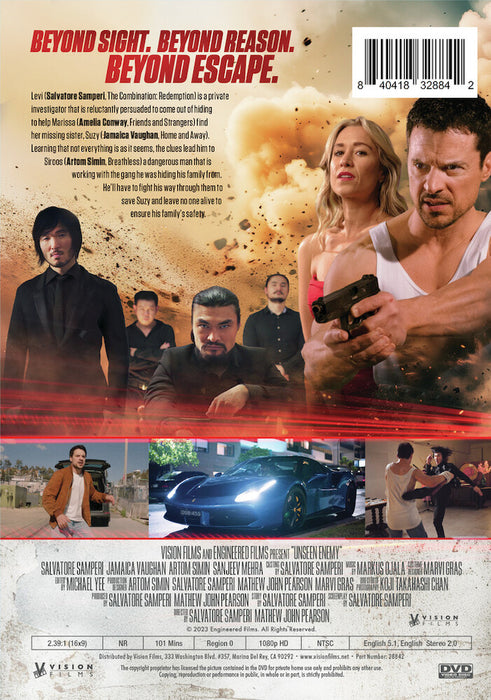 Unseen Enemy (MOD) (DVD Movie) - back cover art