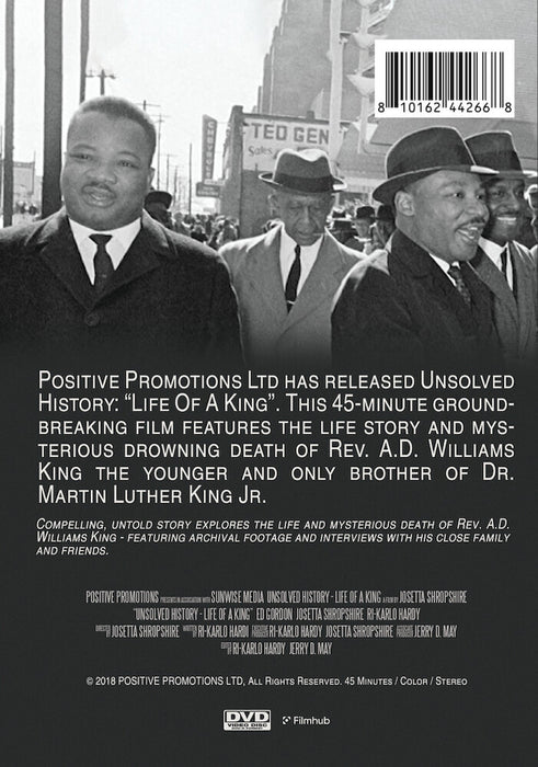 Unsolved History: Life Of A King (MOD) (DVD Movie) - back cover art