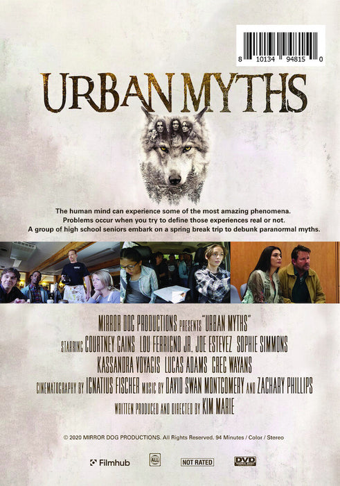 Urban Myths (MOD) (DVD Movie) - back cover art