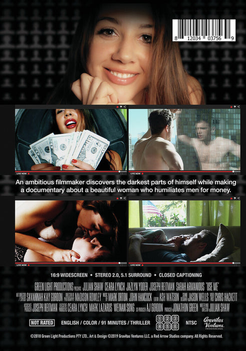 Use Me (MOD) (DVD Movie) - back cover art
