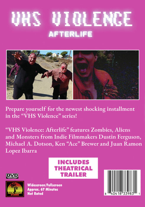 VHS Violence: Afterlife (MOD) (DVD Movie) - back cover art