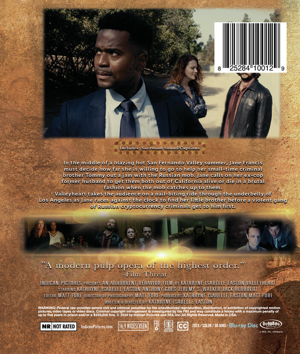 Valley Heart (MOD) (BluRay Movie) - back cover art