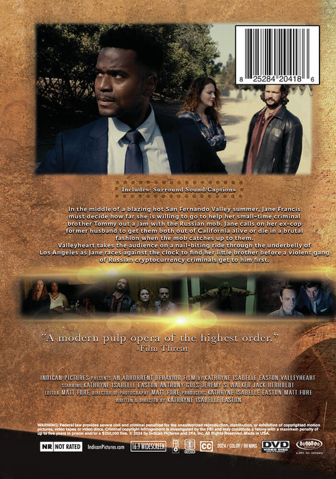 ValleyHeart (MOD) (DVD Movie) - back cover art
