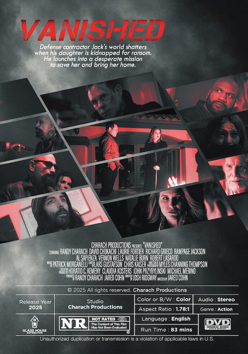 Vanished (MOD) (DVD Movie) - back cover art