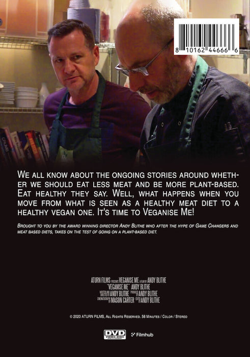 Veganise Me (MOD) (DVD Movie) - back cover art