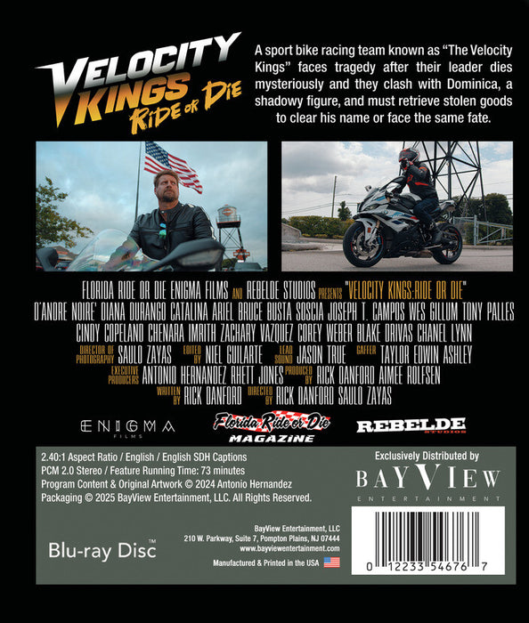 Velocity Kings: Ride or Die (MOD) (BluRay Movie) - back cover art