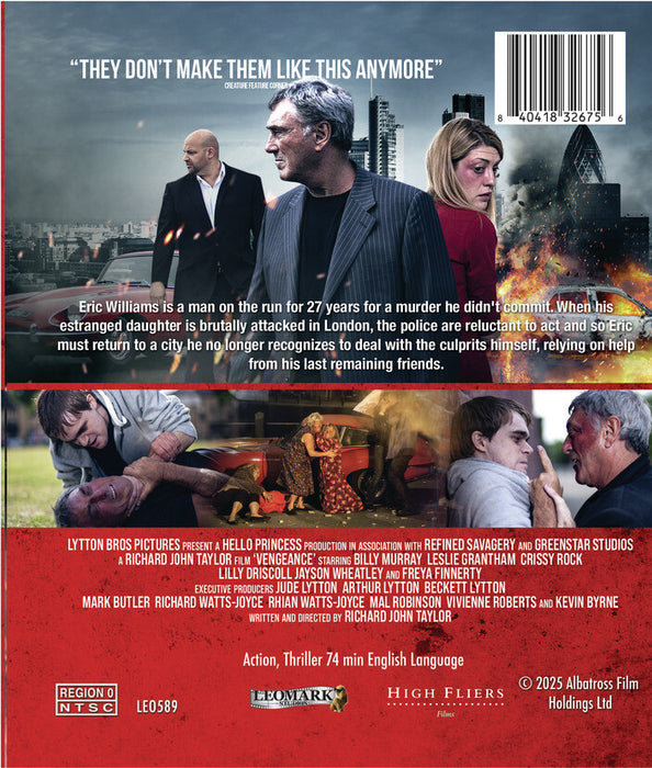 Vengeance (MOD) (BluRay Movie) - back cover art