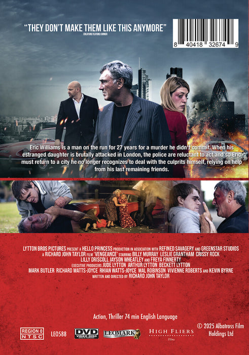 Vengeance (MOD) (DVD Movie) - back cover art
