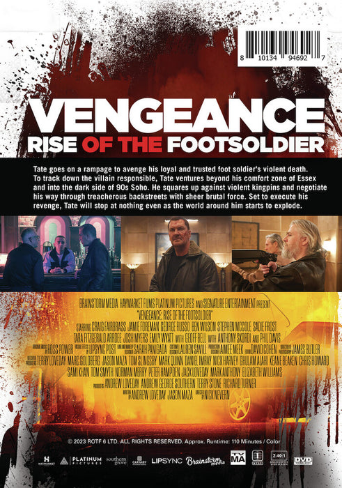 Vengeance: Rise of the Footsoldier (MOD) (DVD Movie) - back cover art