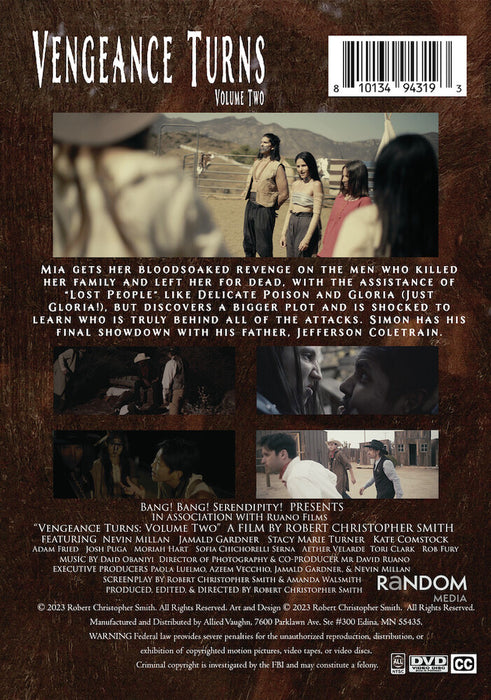 Vengeance Turns: Volume Two (MOD) (DVD Movie) - back cover art