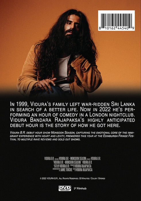 Vidura B.R: Monsoon Season (MOD) (DVD Movie) - back cover art