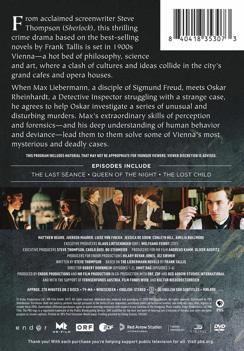 Vienna Blood Season 1 (MOD) (DVD Movie) - back cover art