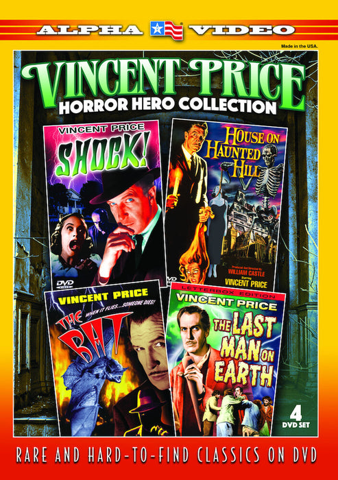 Vincent Price, Horror Hero Collection (4-DVD) (MOD) (DVD MOVIE)