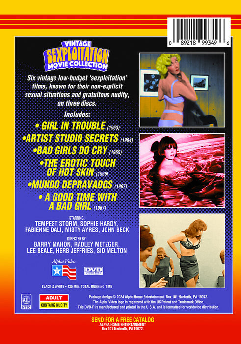Vintage Sexploitation Movie Collection (MOD) (DVD Movie) - back cover art