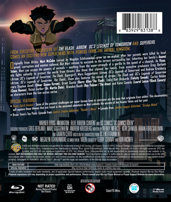 Vixen: The Movie (MOD) (BluRay Movie) - back cover art