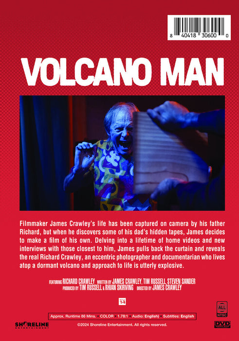 Volcano Man (MOD) (DVD Movie) - back cover art