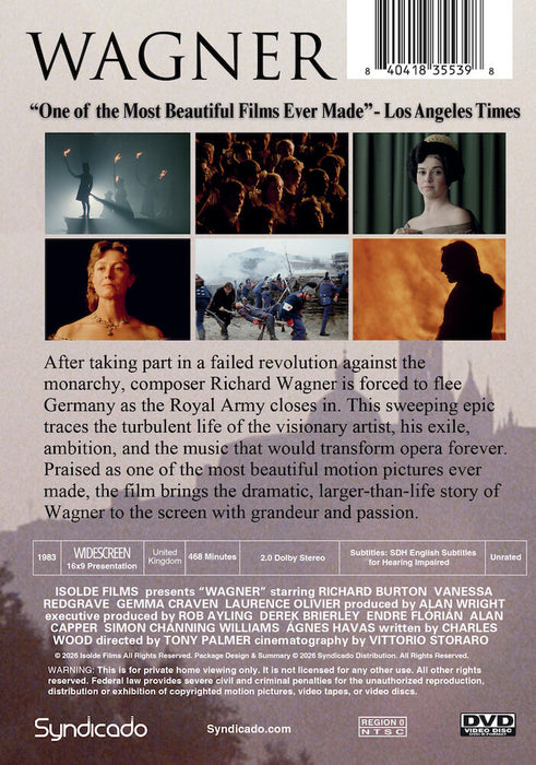 Wagner (INSTITUTION COPY with limited public performance rights) (MOD) (DVD Movie) - back cover art
