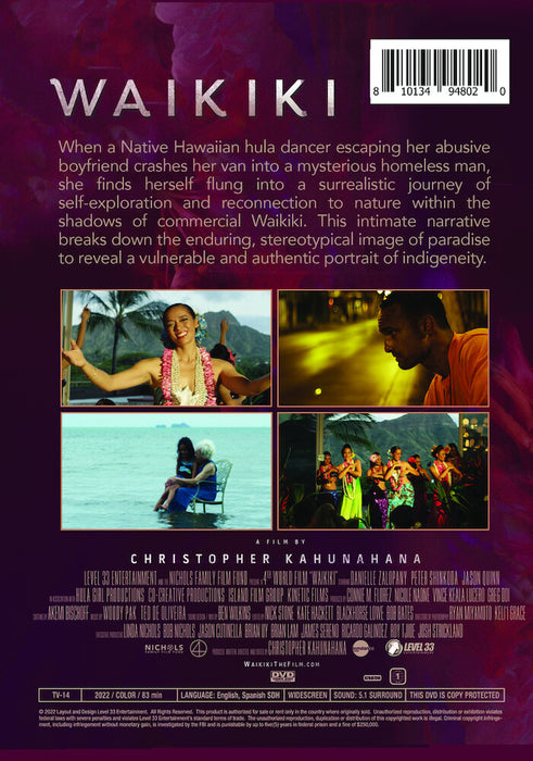 Waikiki (MOD) (DVD Movie) - back cover art