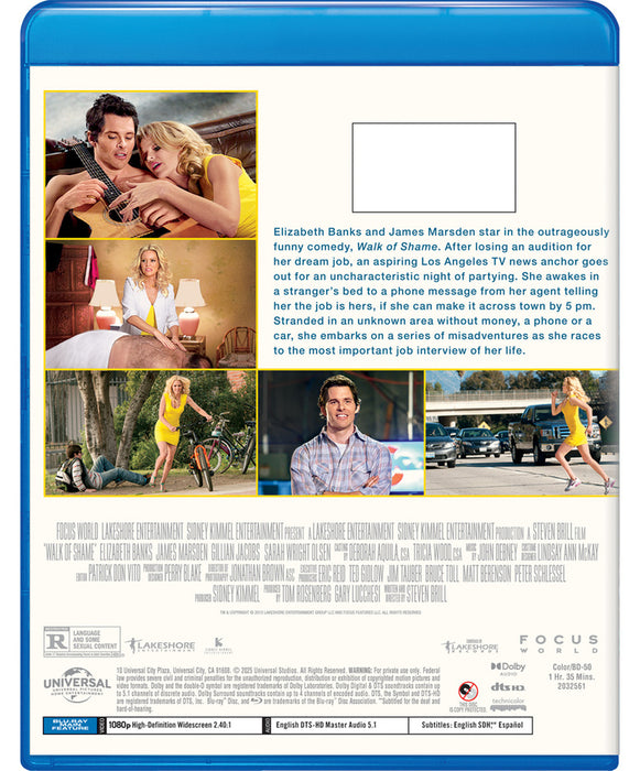 Walk of Shame (MOD) (BluRay Movie) - back cover art