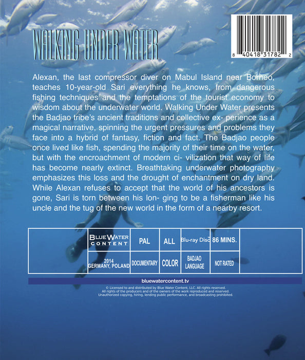 Walking Under Water (MOD) (BluRay Movie) - back cover art