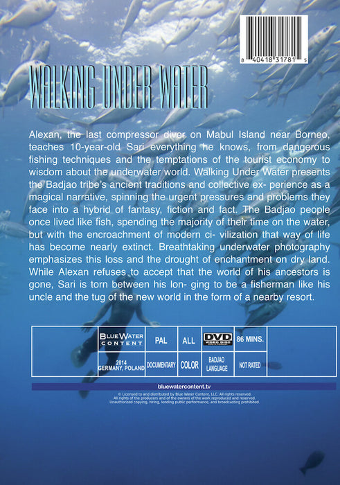 Walking Under Water (MOD) (DVD Movie) - back cover art