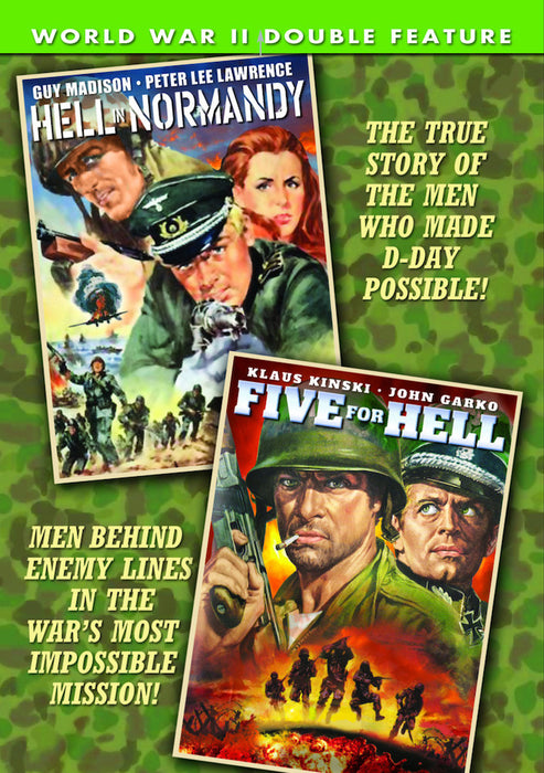 War Double Feature: Hell in Normandy (1968) / Five for Hell (1969) (MOD) (DVD MOVIE)