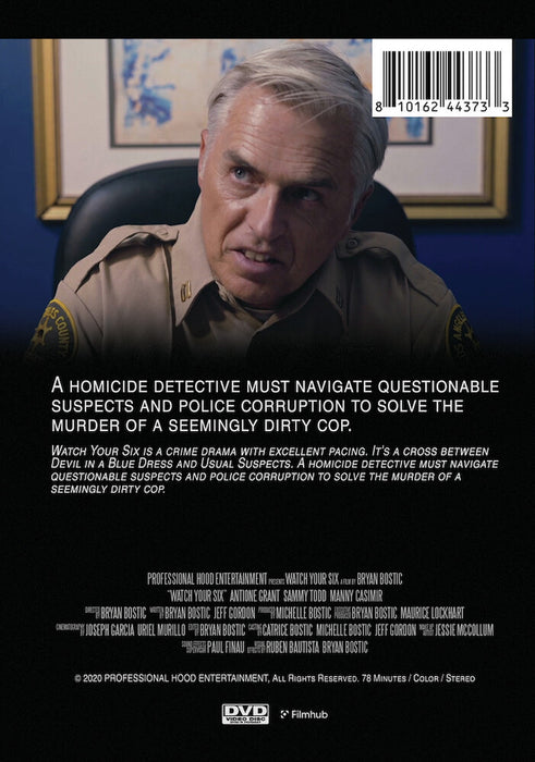 Watch Your Six (MOD) (DVD Movie) - back cover art
