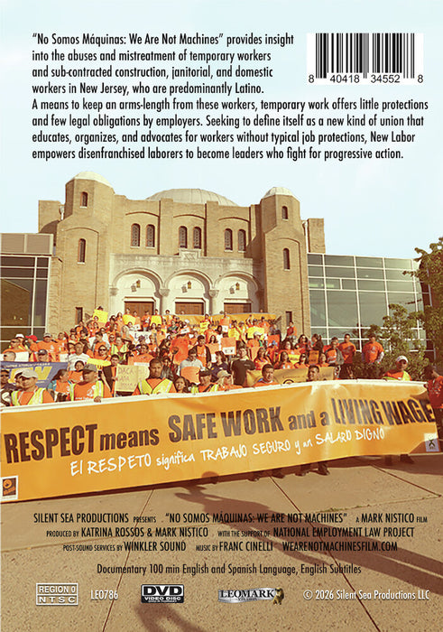 We Are Not Machines (MOD) (DVD Movie) - back cover art